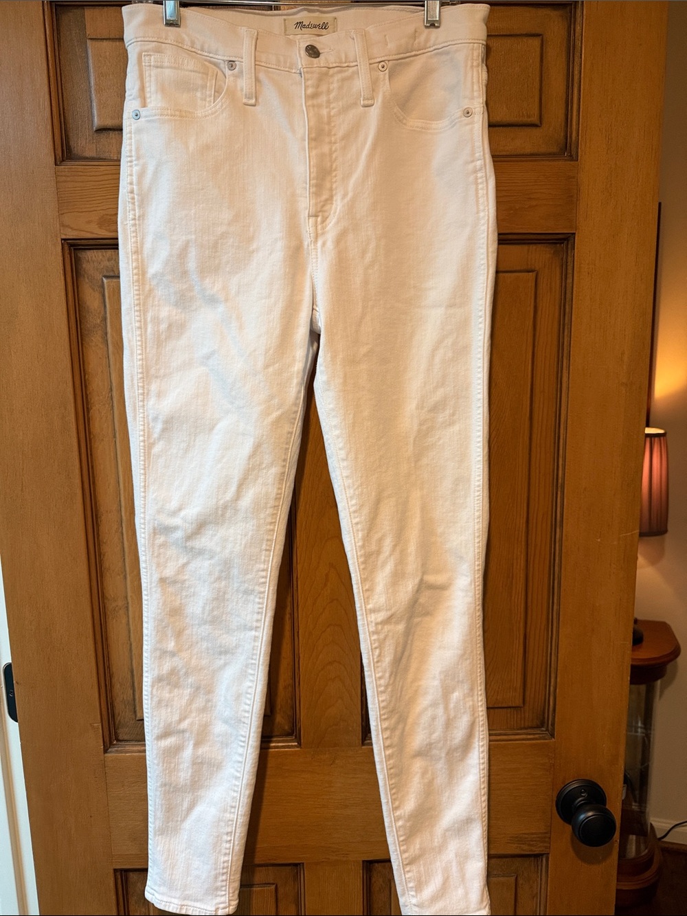 Madewell White High-Rise Skinny Jeans - Tall